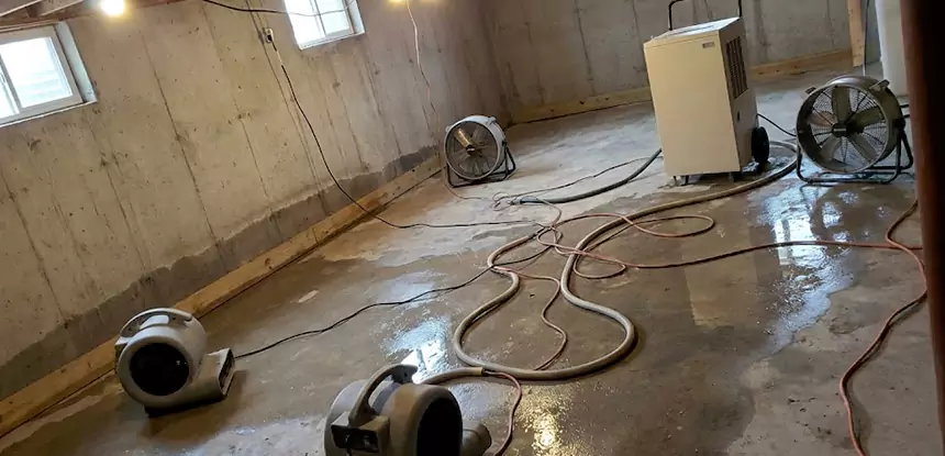 Large-Scale Water Damage Cleanup in Louisburg