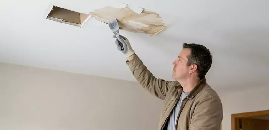 Dry Ceiling After Water Leak in Louisburg